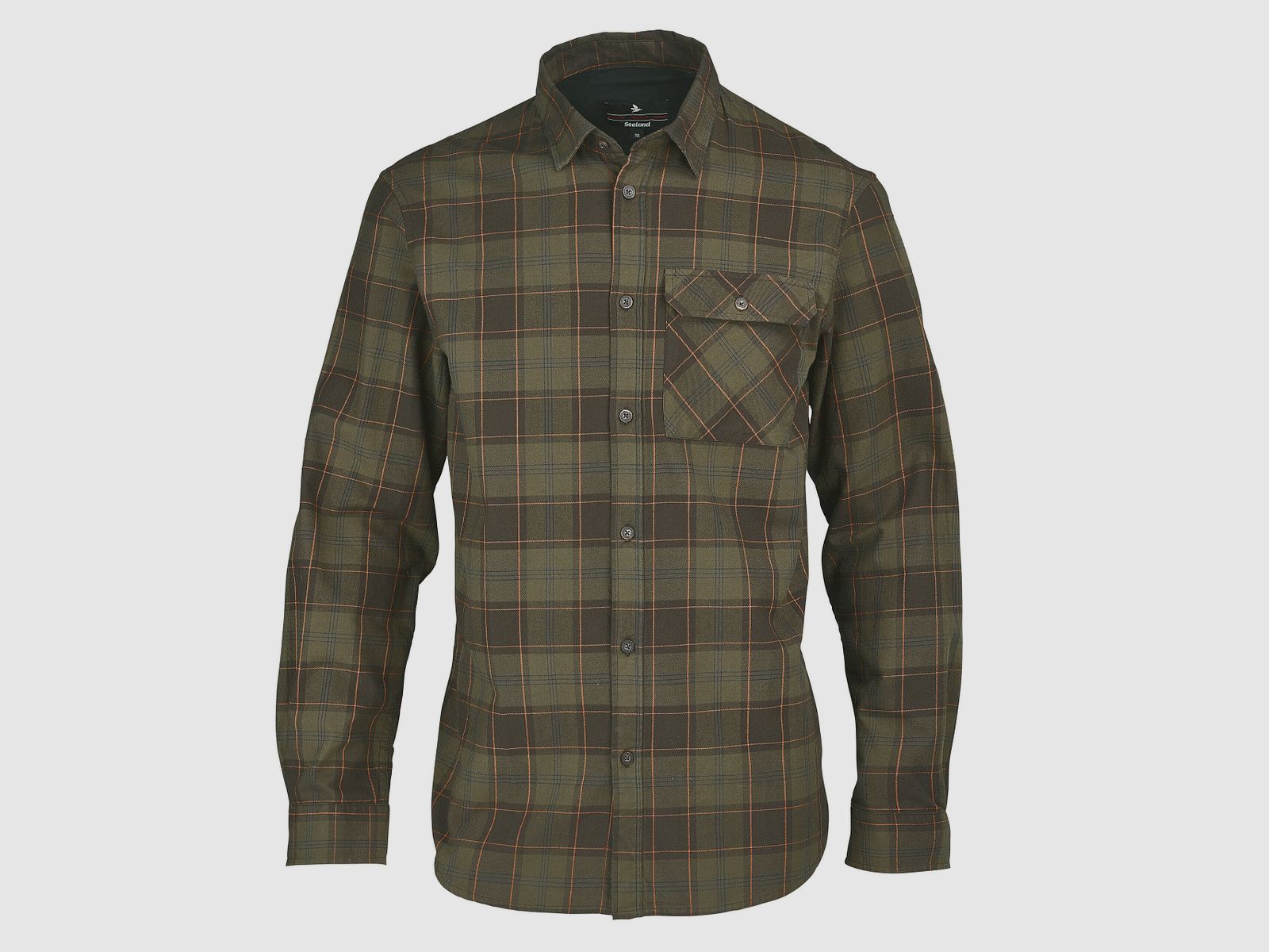 Seeland Langarmhemd Glen Flannel