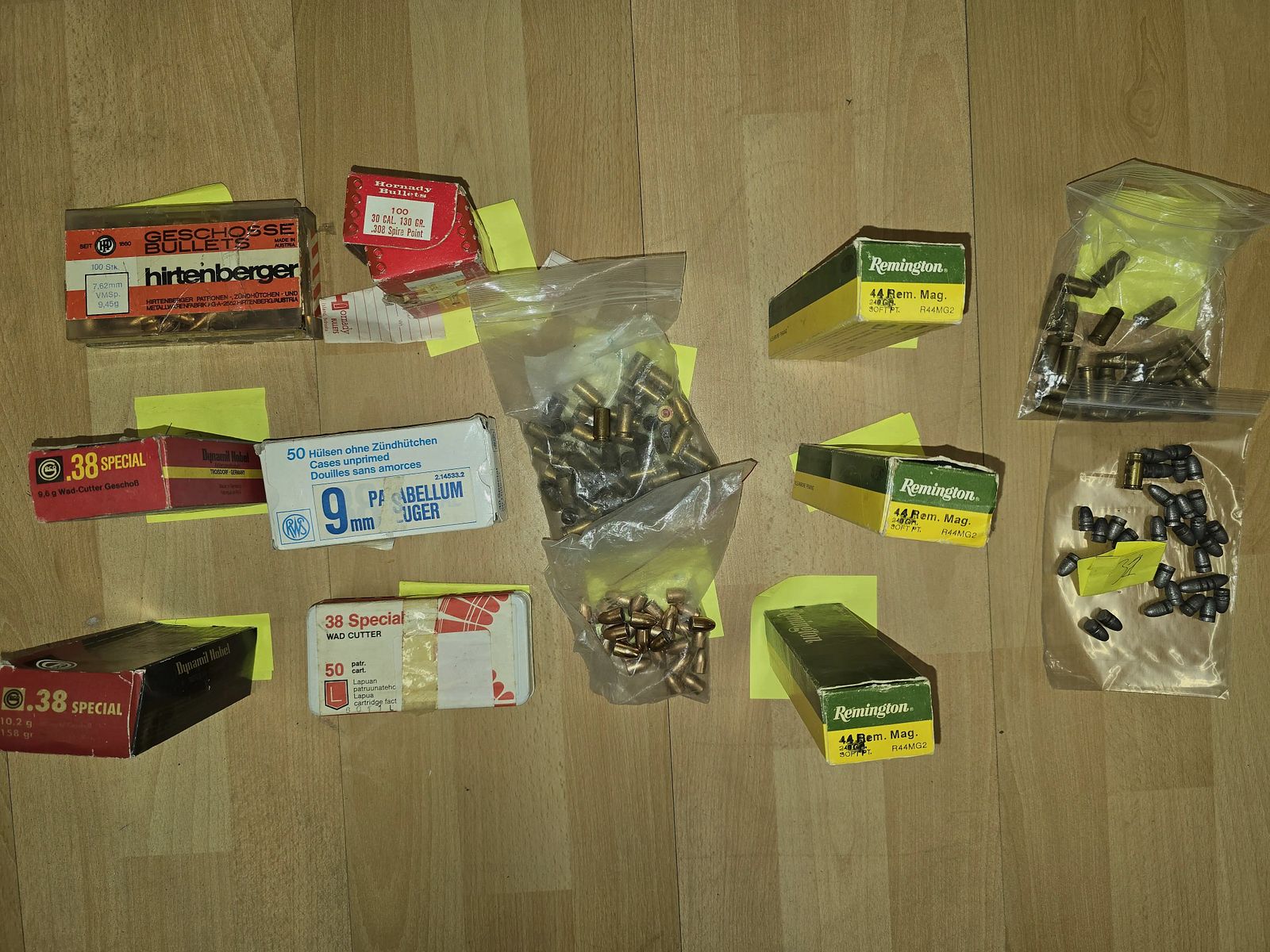 44 CAL. 38 Special 9mm Parabellum Luger 8mm Nambu