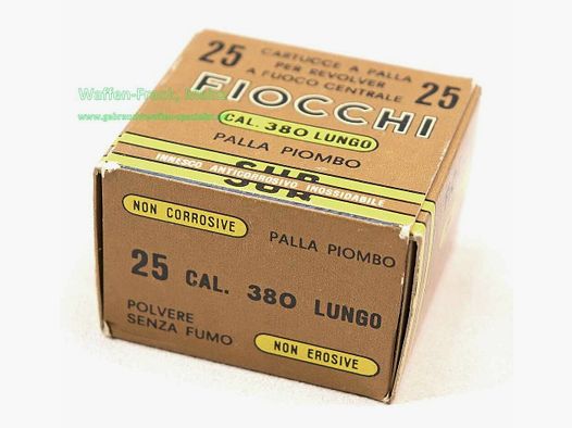 Fiocchi - Cartuchos de revólver italianos .380 Lungo