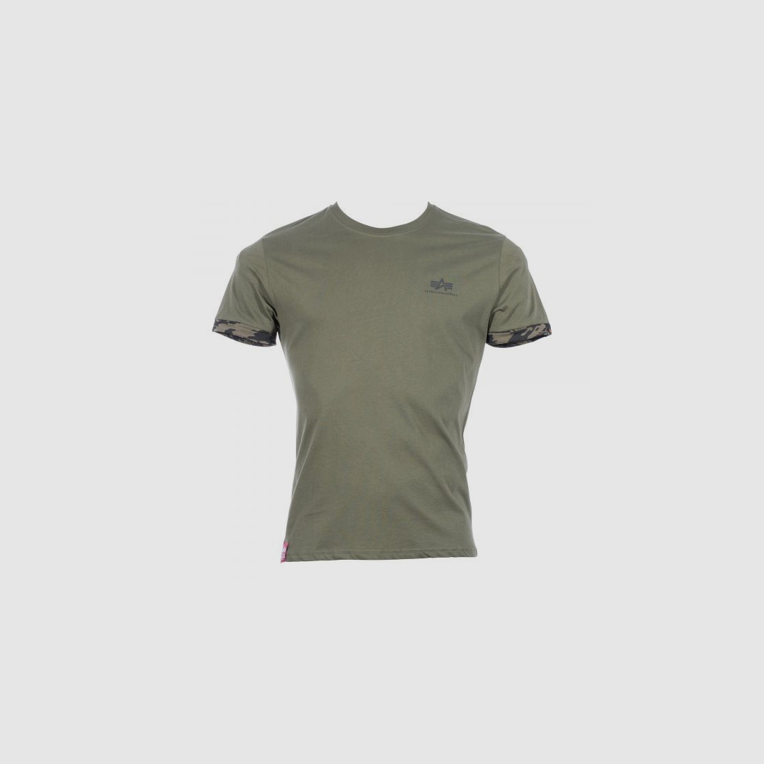 alpha industries Alpha Industries T-Shirt Roll-Up Sleeve brushstroke green