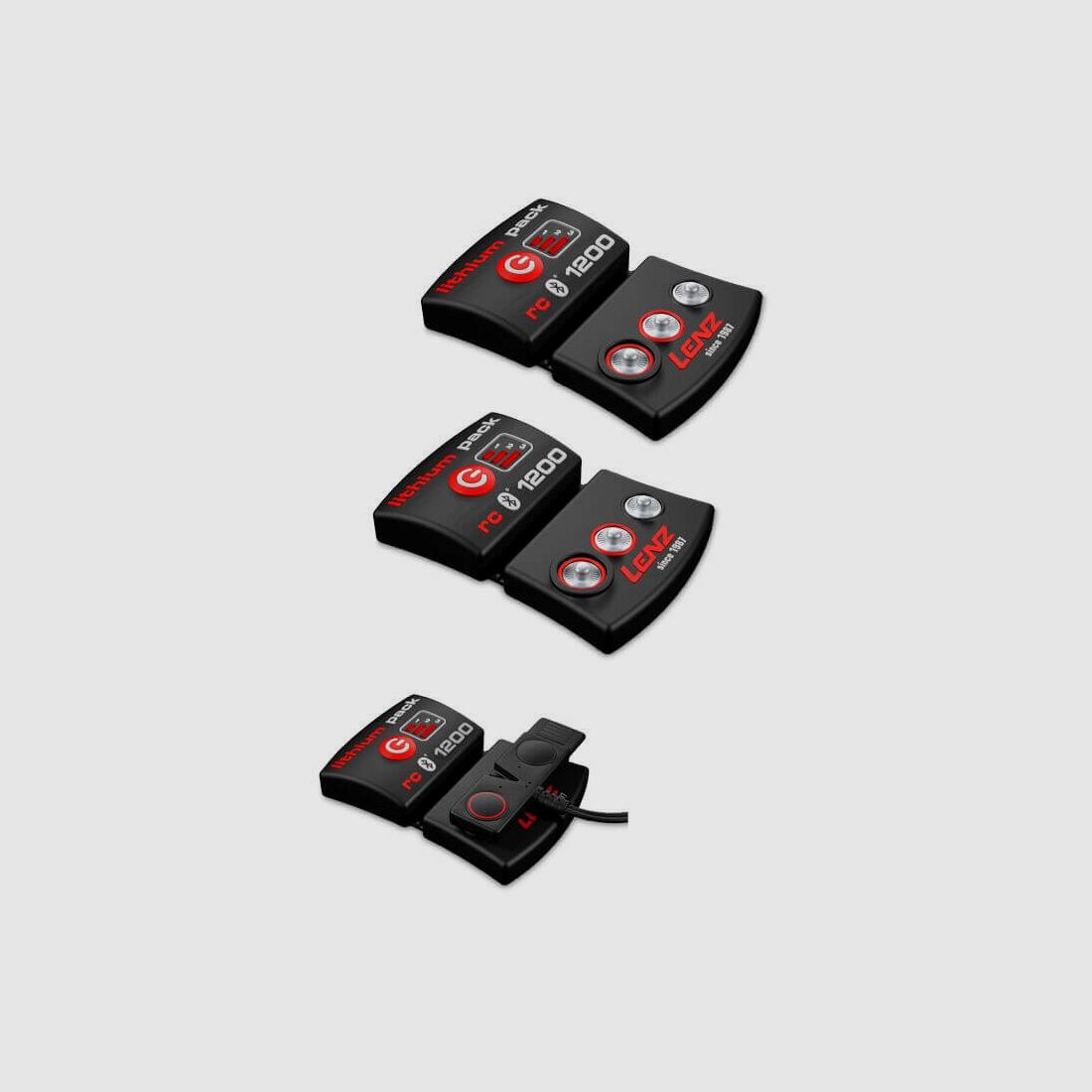 Pack de 2 batteries lithium Lenz – 1 200 mA