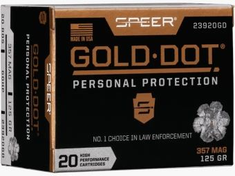 Speer Gold Dot Protezione Personale .357 Mag. 125GR GDHP 20 cartucce