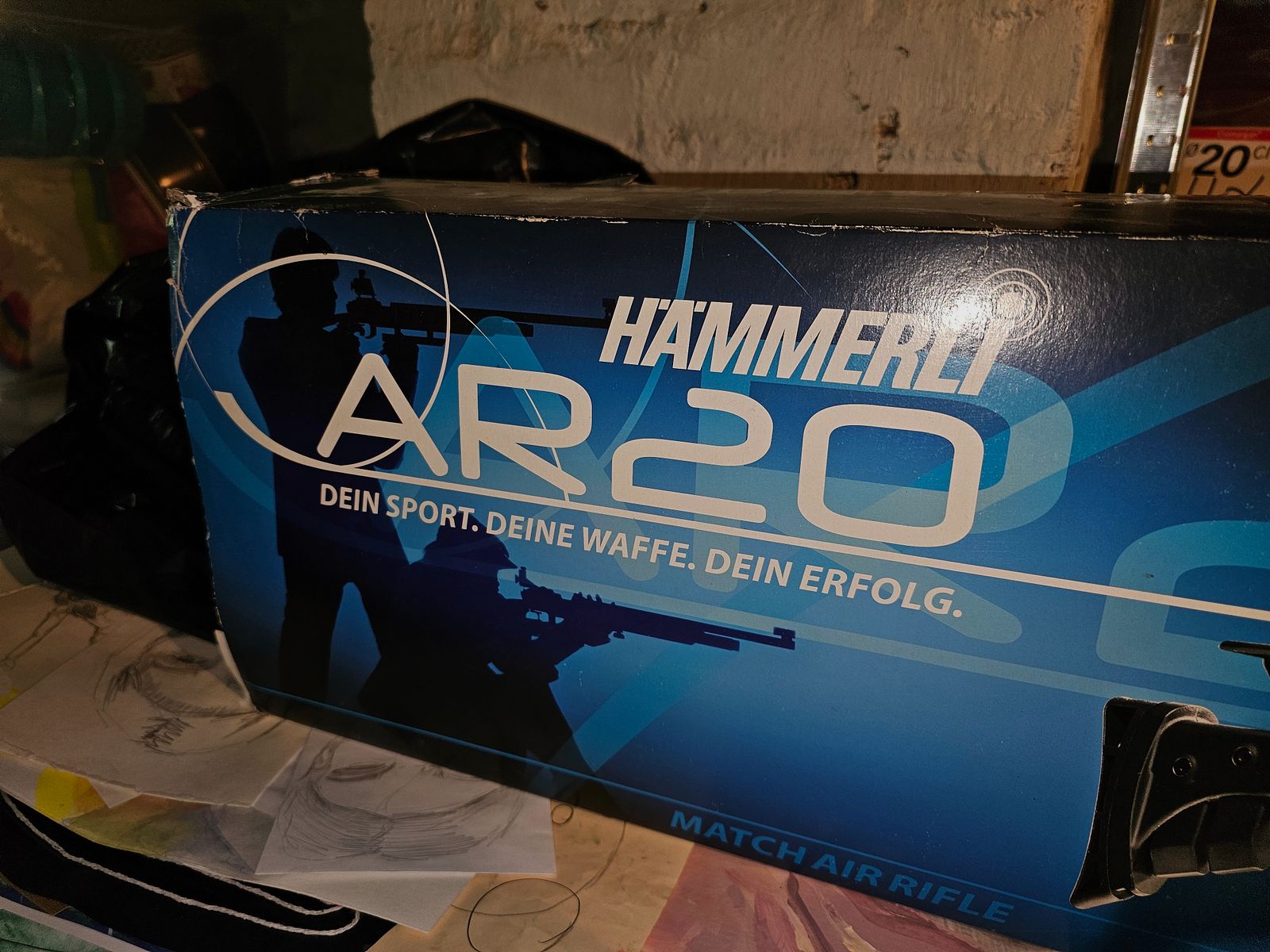 Walther Hämmerli AR 20  Pressluft m.Wa.Diopter