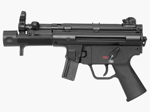 Heckler & Koch HK Pistole SP5K sowie umklappbare Schulterstütze