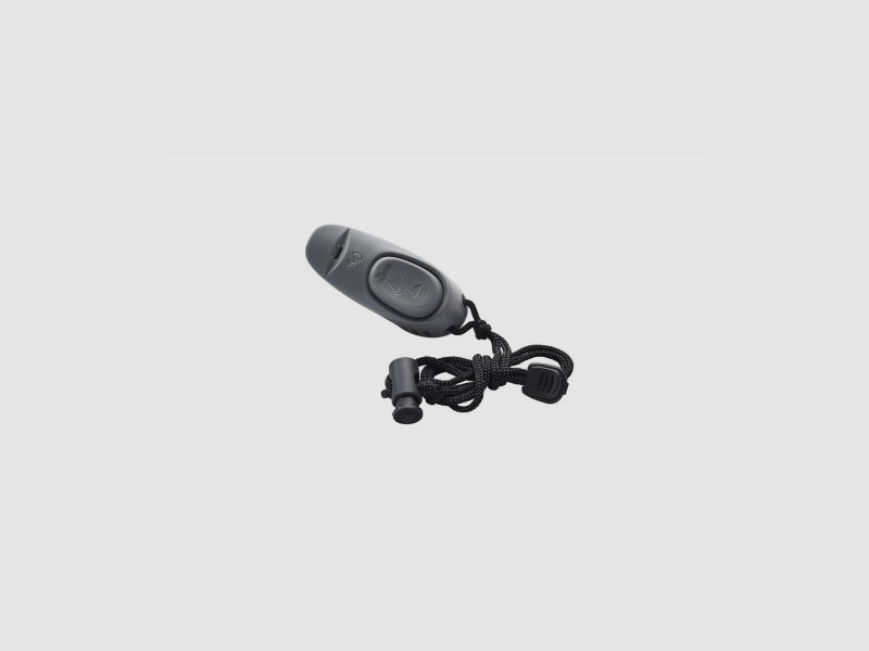 Hunter Clicker 2in1 mit Umhängeband Kunststoff Grau