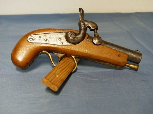 Vorderlader Perkussion Pistole Derringer antik vintage