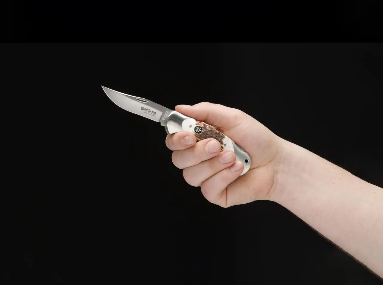 Böker pocket knife Scout stag horn, image 2 of 3
