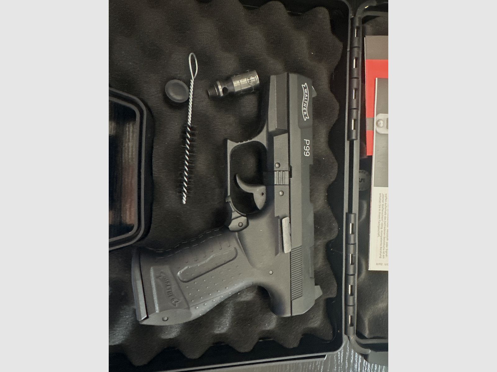 Walther P99 Schreckschuss 9mm P.A.K. (Umarex) – incl. valigetta per armi & munizioni residue