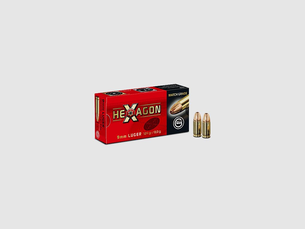 GECO 9X19 HEXAGON 124GR