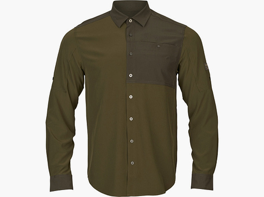 Härkila Logmar Lightweight Verde Oliva Oscuro/Verde Sauce Camisas de Caza y Ocio para Hombres