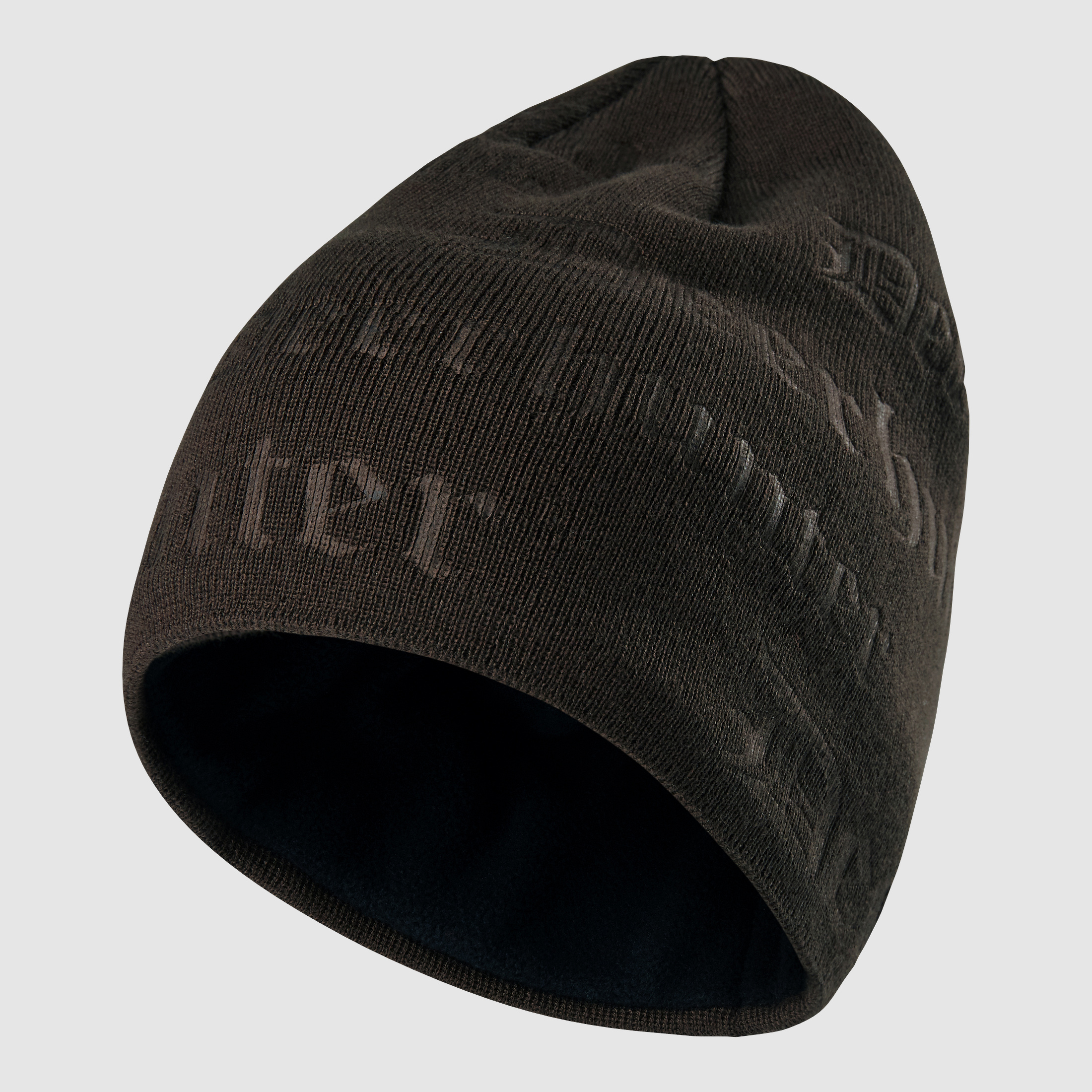 Logo knitted hat - Walnut - Size: ONE SIZE
