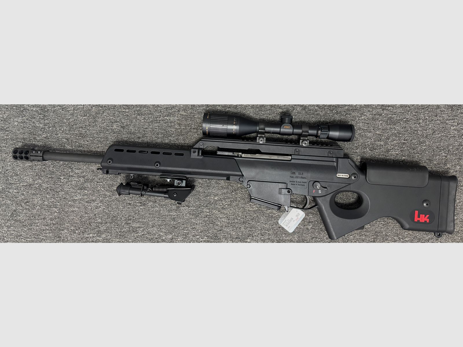 Heckler & Koch SL8 .223 z Nikon Monarch 5,5-16,5x44