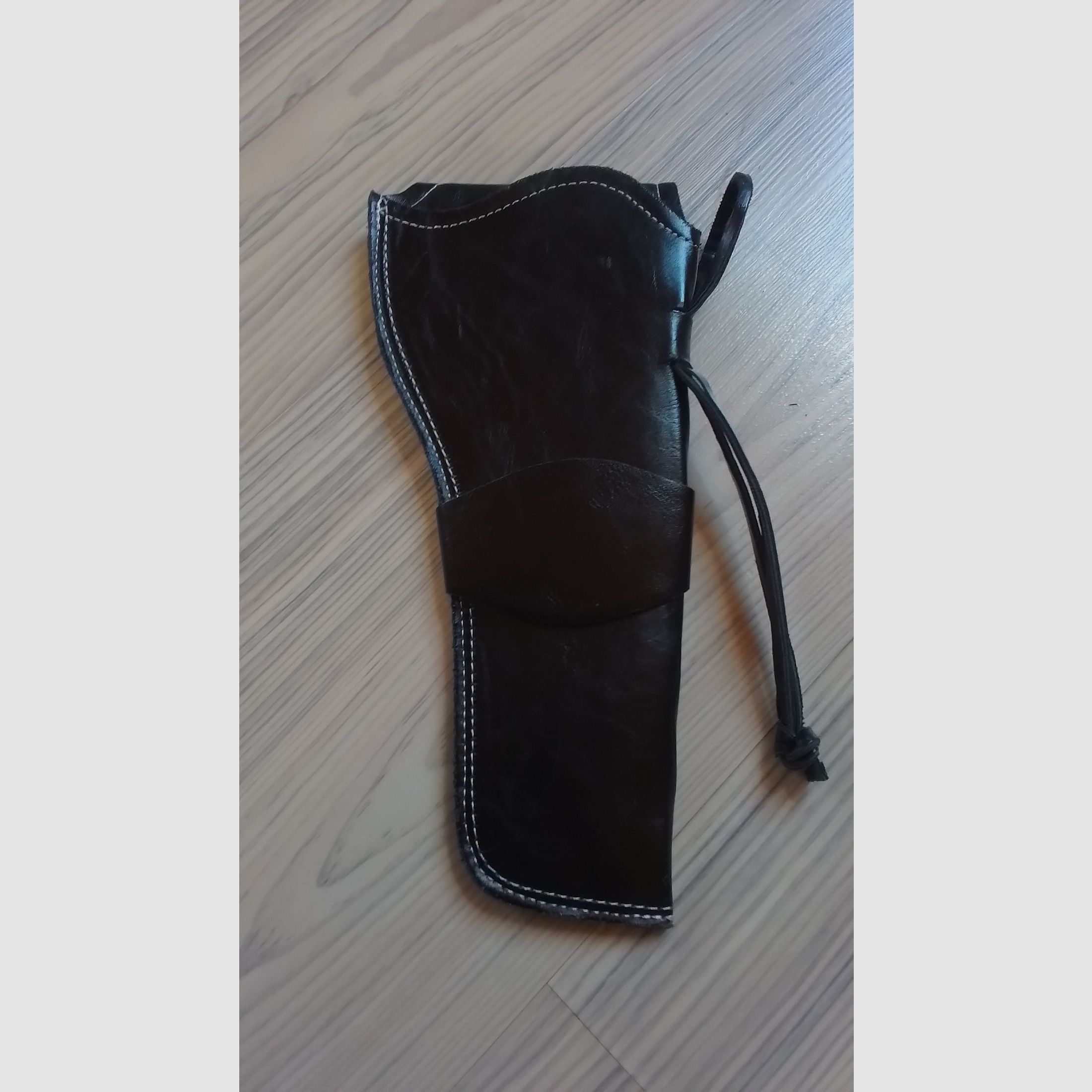 Funda de pistola de cuero sintético Colt SAA negra - NUEVO -