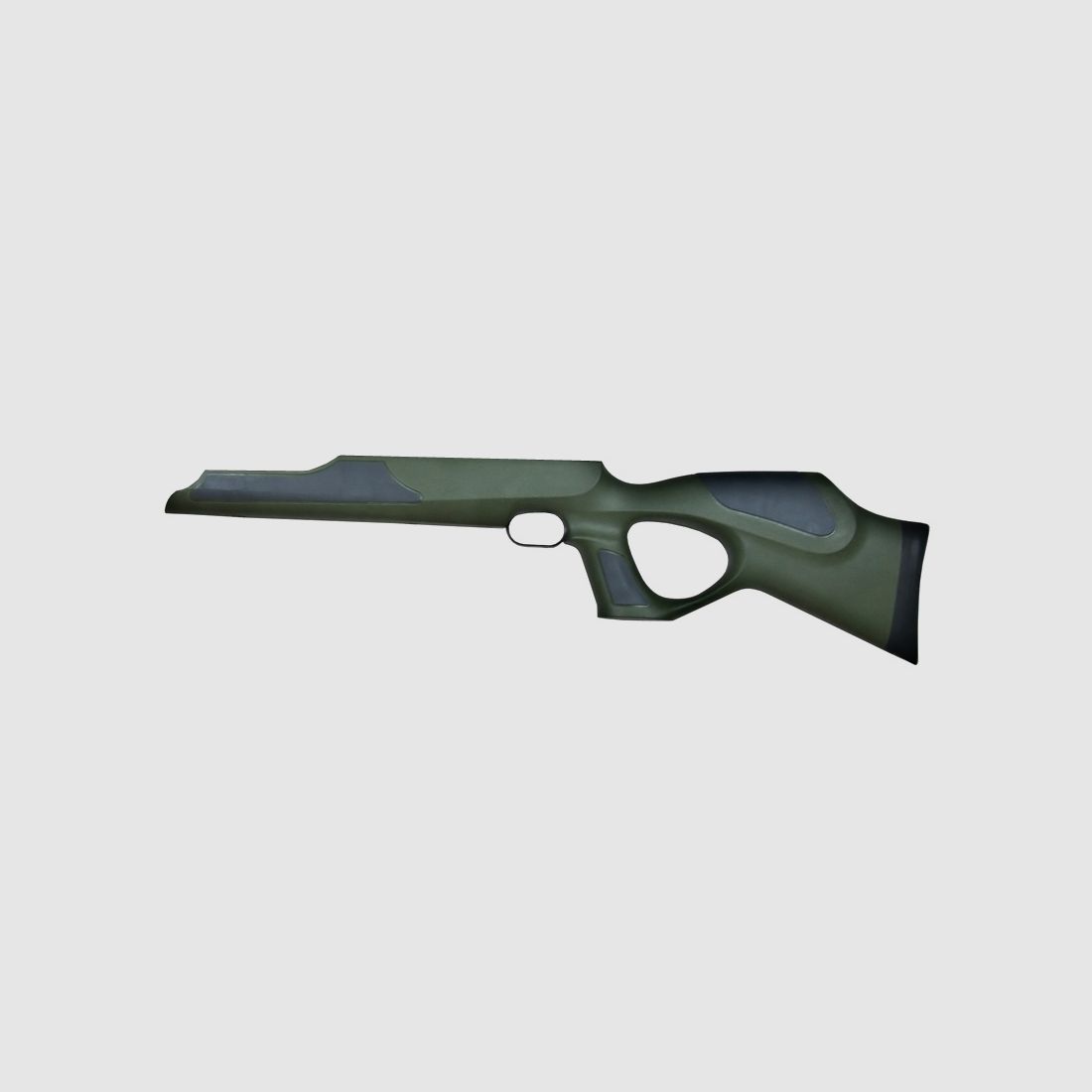 Wechselschaft olivgrĂĽner Synthetik-Lochschaft fĂĽr Pressluftgewehr Weihrauch HW 100 T Standard und TK Carbine