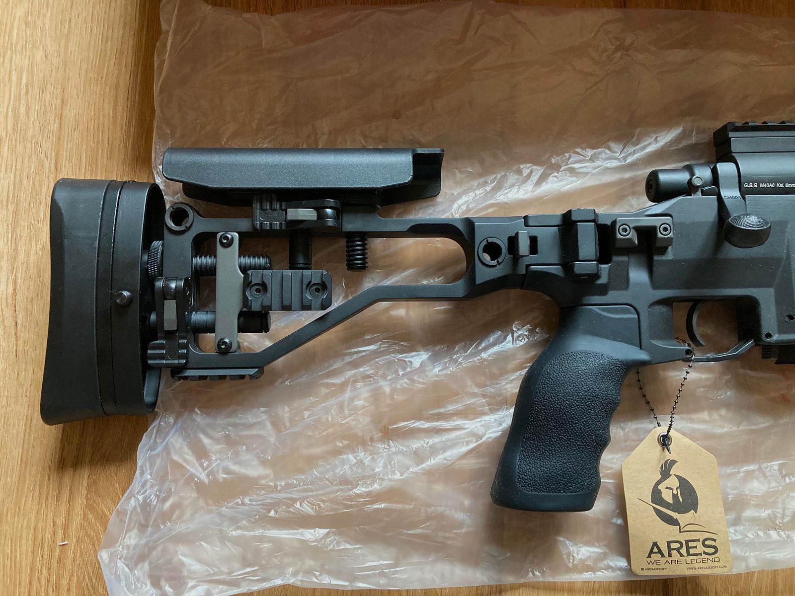 Airsoft Ares MSR M40-A6 Federdruck TX-System Schwarz