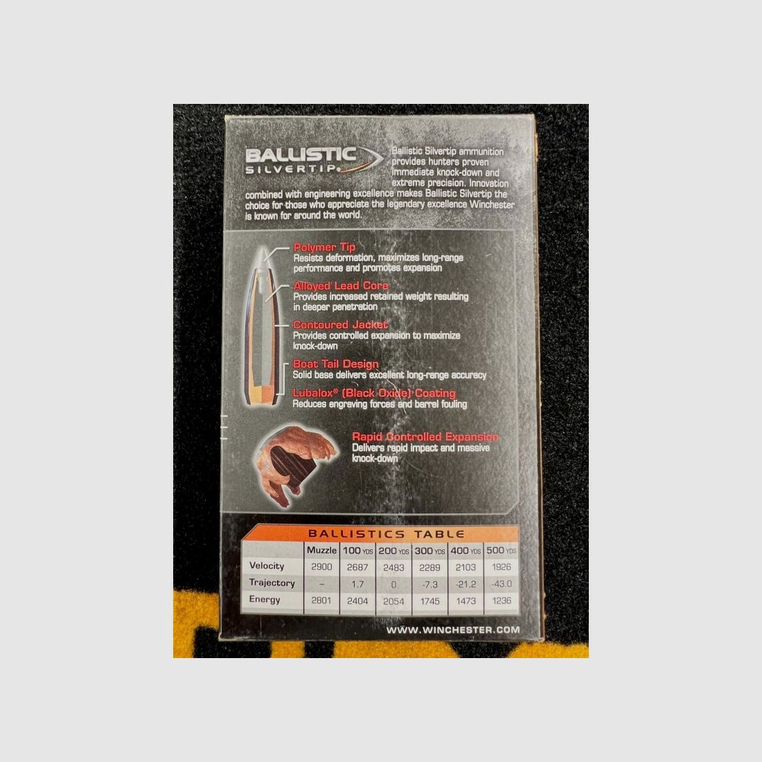 Winchester Ballistic Silvertip 30-06 150 gr, afbeelding 3 van 3