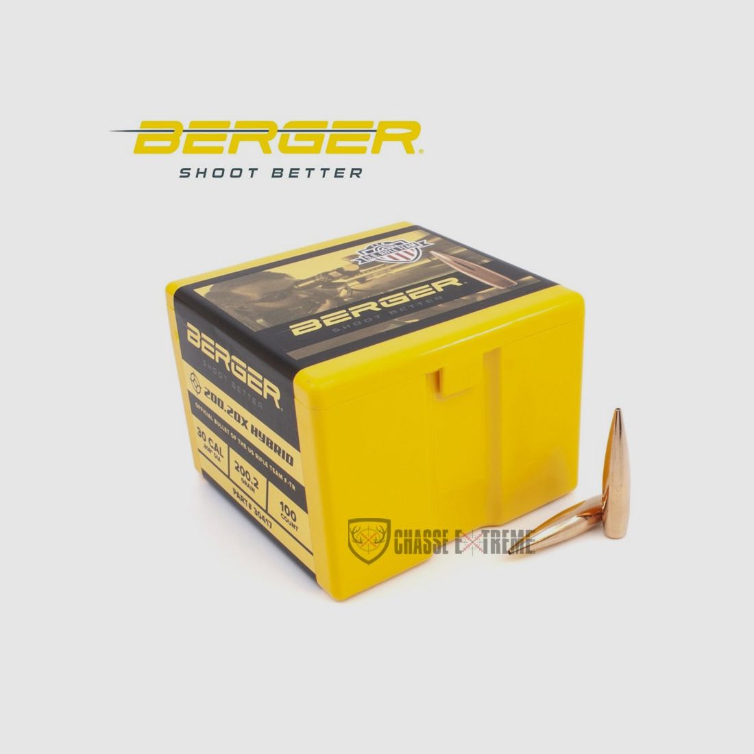 100 Geschosse BERGER Kal. 30 200,20gr Hybrid Target, Bild 2 von 2