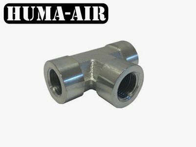 Huma-Air Adapter T-stuk 3 x 1/4" BSP female