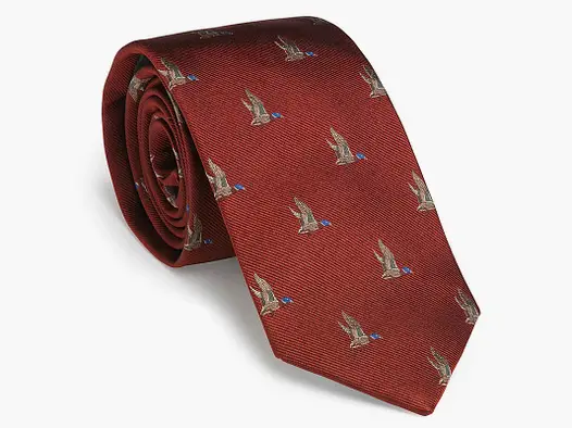 Laksen Duck In Flight Tie, vintage red