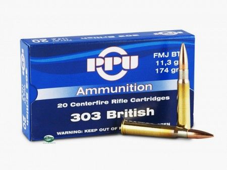 PPU PRVI PARTIZAN Munizioni cal.303 BRITISH FMJ BT 174gr.