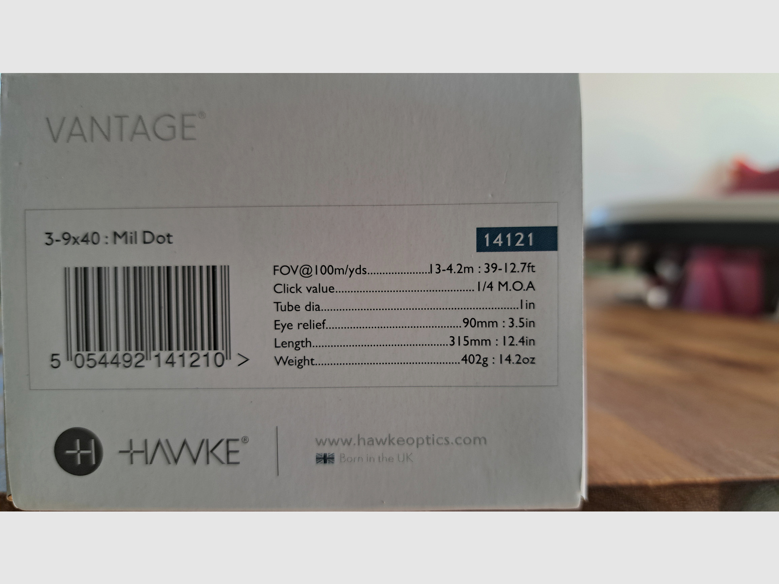 Hawke Vantage  3-9x40  MilDot Schlag u. Stoßfestes Zielfernrohr