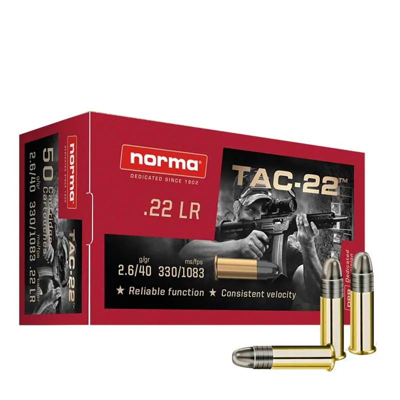 Amunicja NORMA TAC-22 LFB kal. 22LR