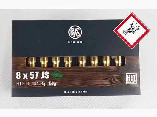 RWS HIT nabój myśliwski kal. 8X57 JS 160g