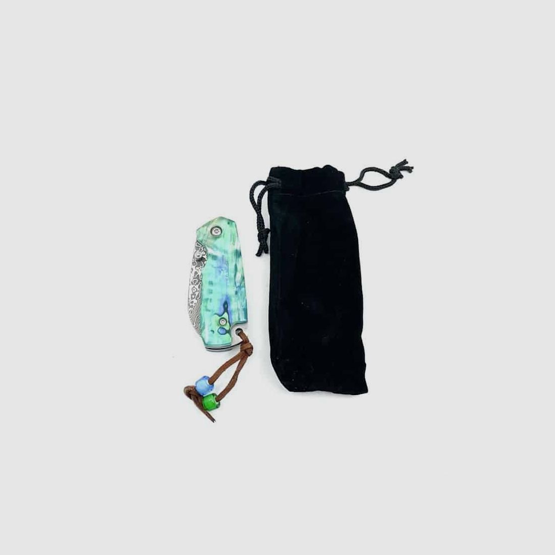 M Custa Couteau Pliant avec Lame en Damas, image 2 sur 3