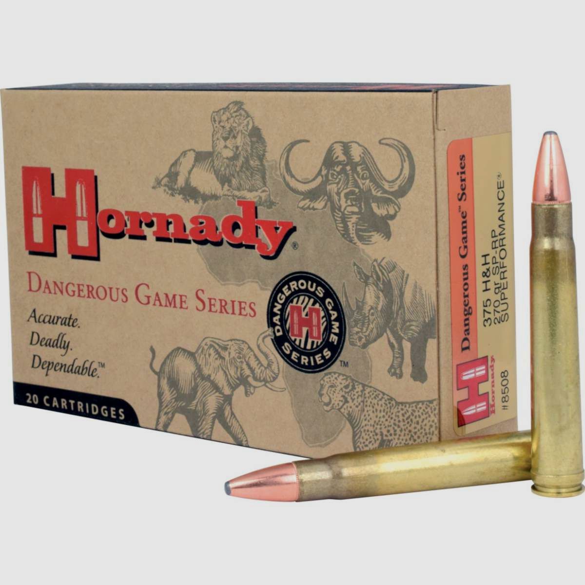 Büchsenpatronen Hornady 375 H&H SP-RP, Bild 1 von 15