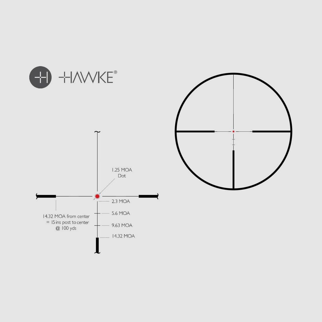 Hawke Endurance WA 30 3- 12x56 LE Dot (8x)