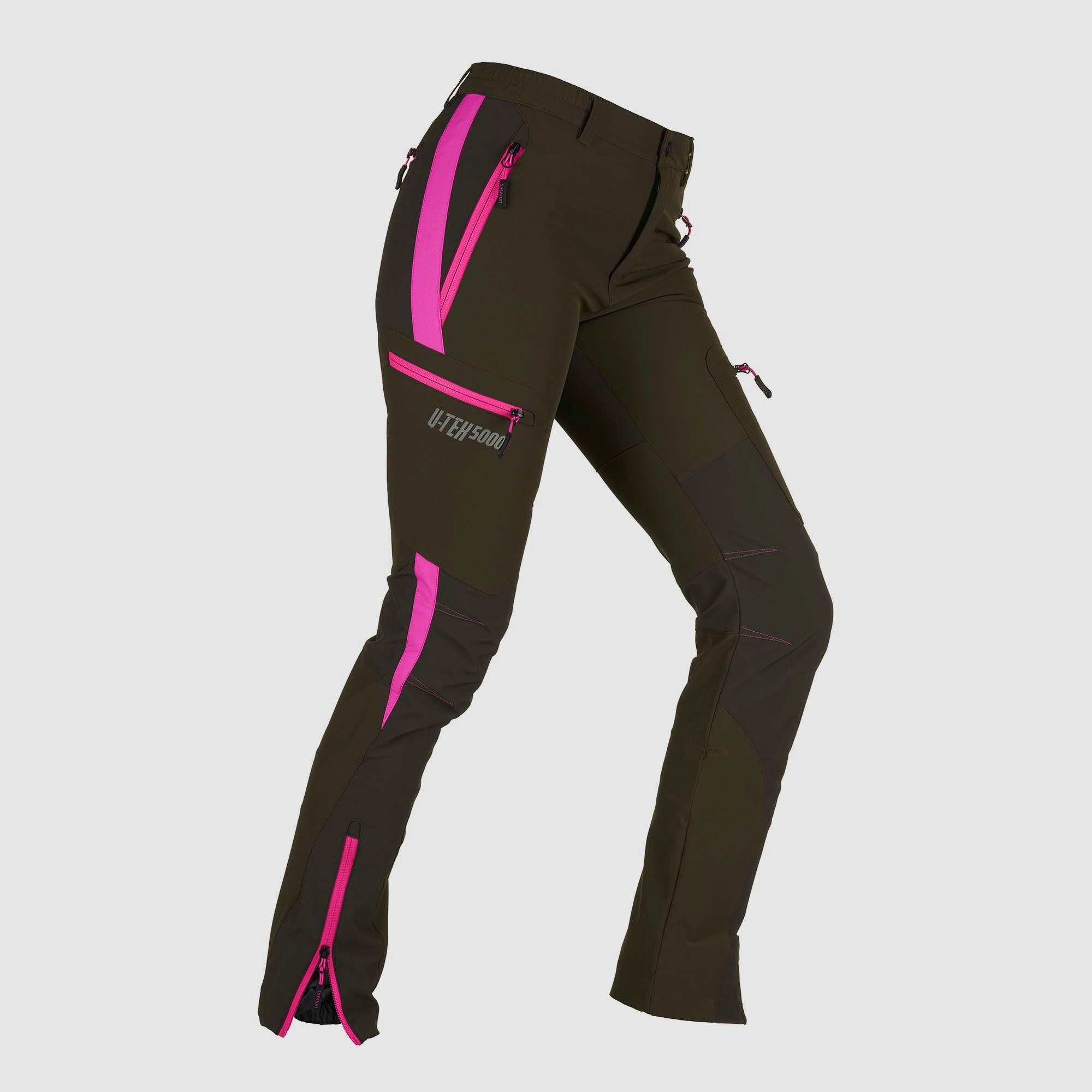 Softshell Jagdhose Ergo U-Tex Grün Rosa 22048 407, Bild 2 von 6