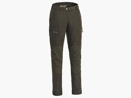 Pinewood Damen Hose Caribou Hunt Extreme Suede Brown/Dark Oliv