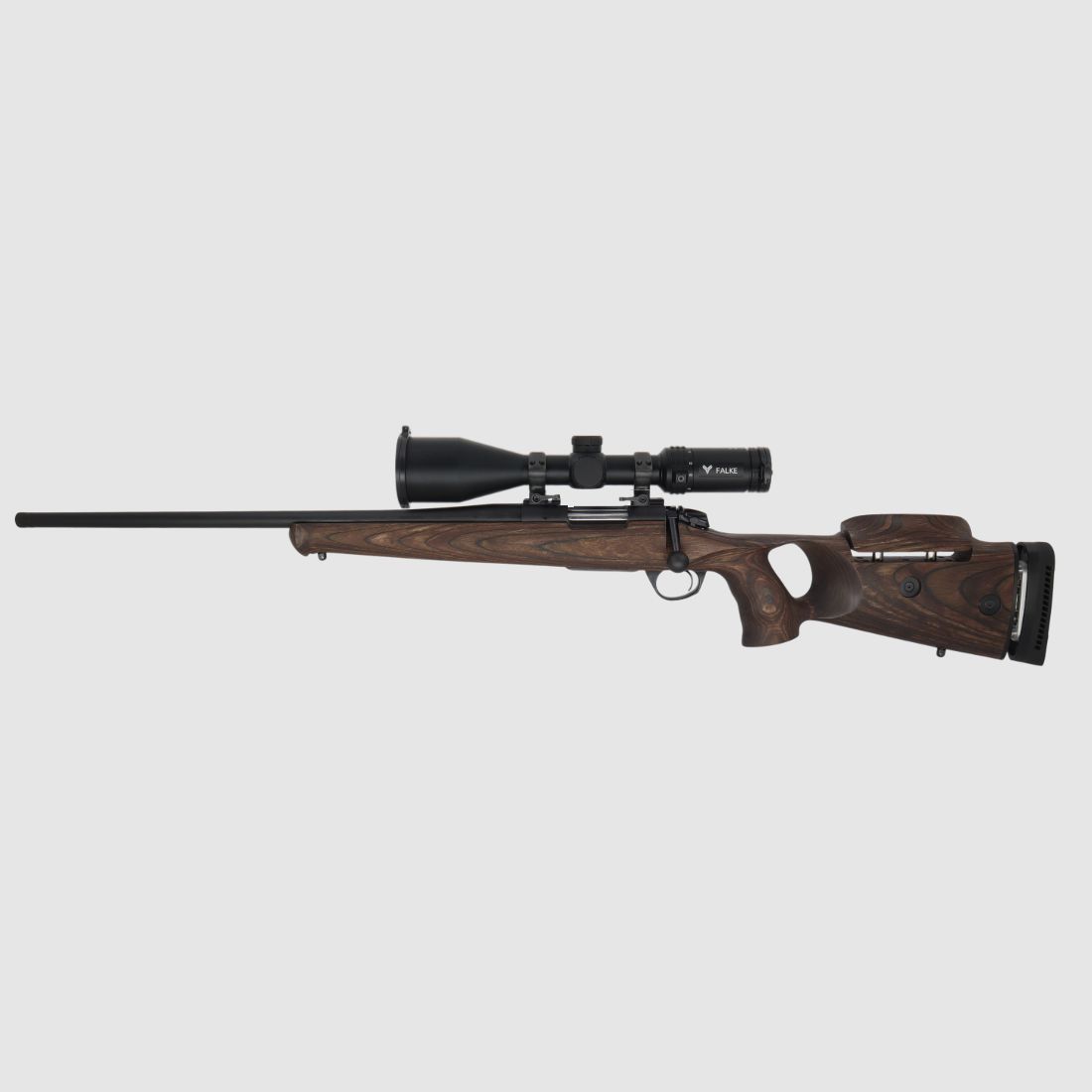 Bergara B14 B&H Prohunter Flex LEFT-hand stock with Falke 3-12x56 fully assembled / Optional: Brenner silencer