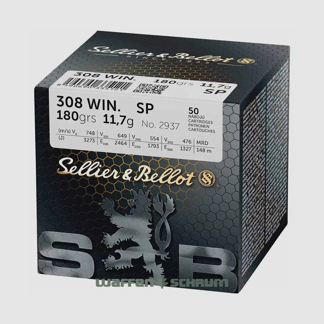 Sellier & Bellot .308Win Teilmantel 11,7g - 180gr.