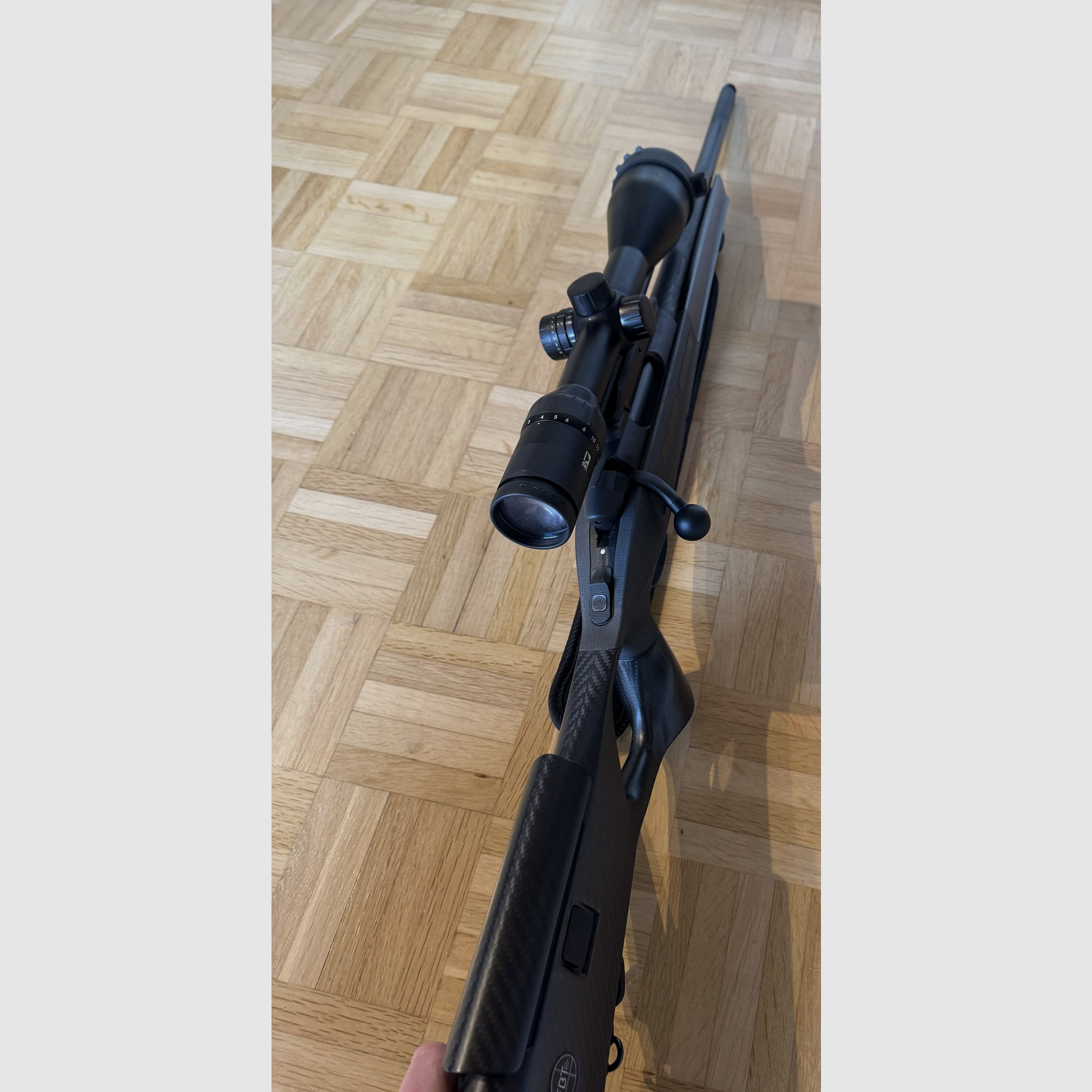 Steyr SM12 .308 Win FBT carbon stock including SiW silencer