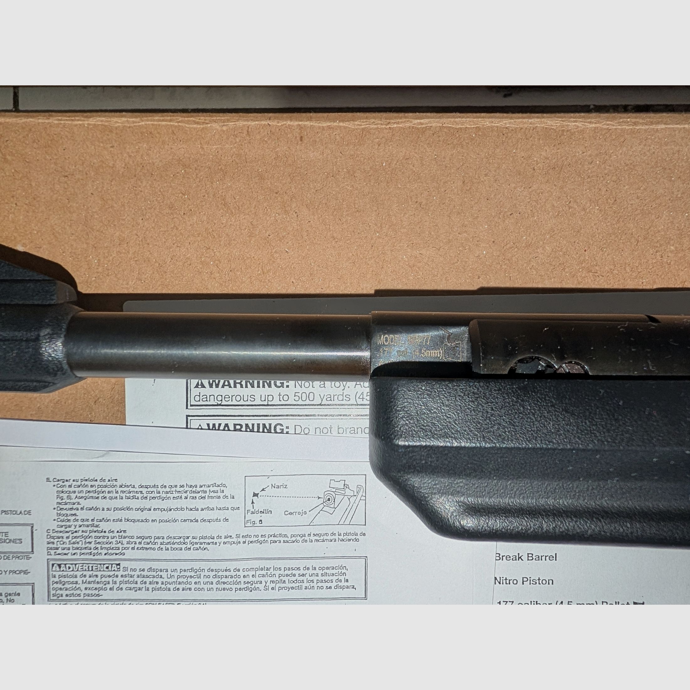 Crosman Benjamin Trail NP Luftpistole 4,5mm (.177) – Top Zustand in OVP inkl. Spannhilfe