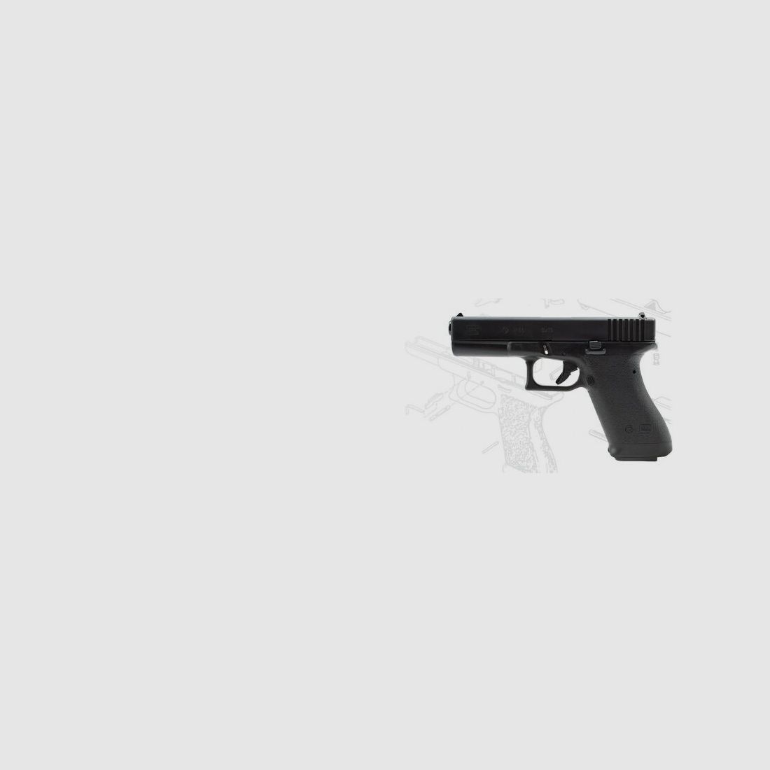 Glock Sondermodell 40 Jahre P80 Pistole Glock 80 im Kaliber 9mm Para (9x19) Inkl. Zubehör