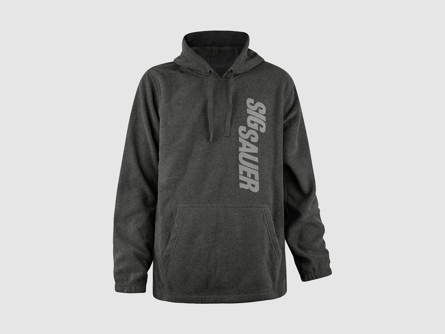 SIG SAUER Fleece Pullover mit Kapuze - Hoodie Grau