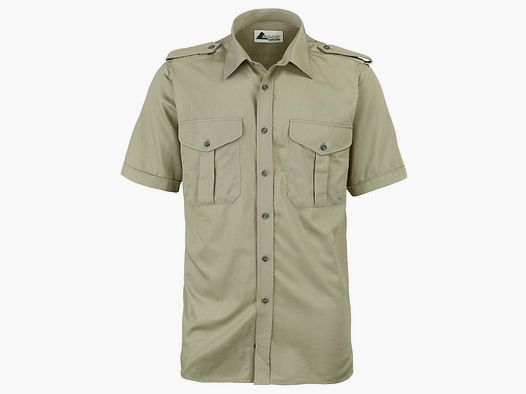 Skogen Camisa de Servicio Forestal para Hombre Slim Fit, Manga Corta