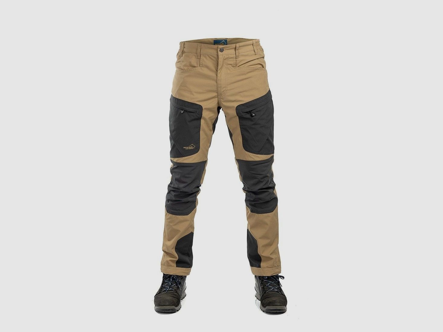 Arrak Outdoor Active Stretch Pantaloni Uomo Lunghi Khaki - 50L