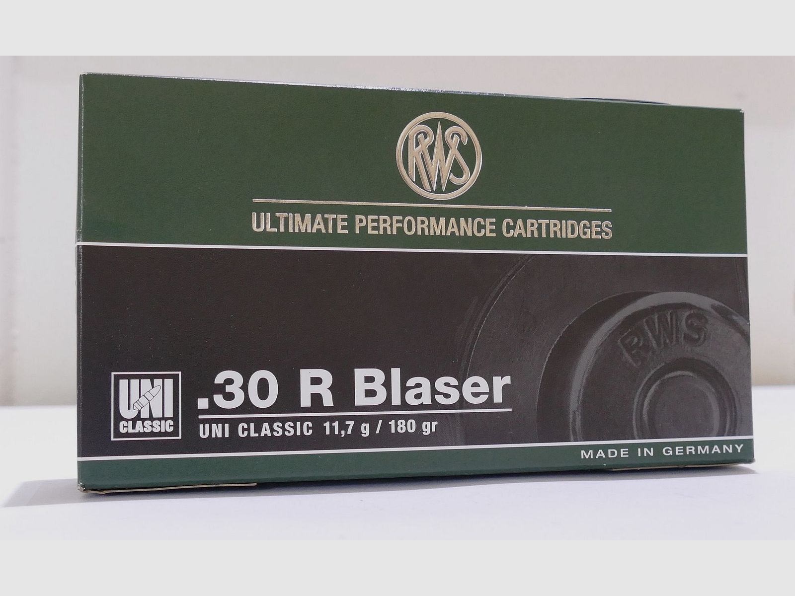 RWS .30 R Blaser UNI Classic 11.7g/180gr. Rifle Cartridges