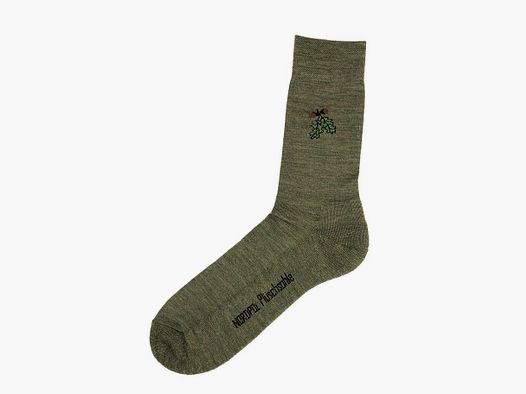 AKAH Socke mit Eichenlaub Grün