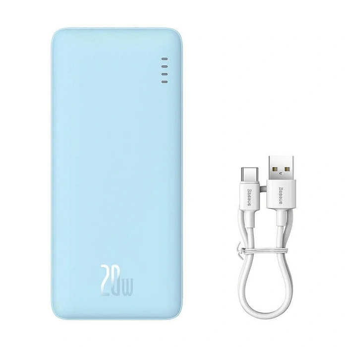 Batterie externe BASEUS AIRPOW 10000MAH 20W (BLEU), image 1 sur 18