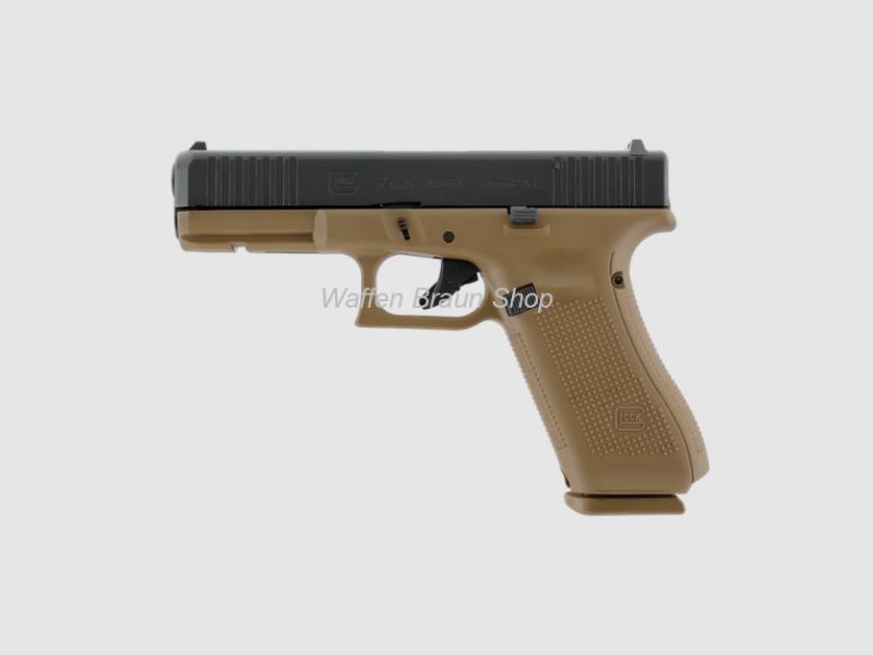 GLOCK 17 Gen5, 9 mm P.A.K., Coyote