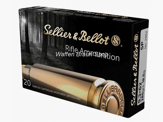 S+B 9,3x62 SP 285grs. 20St