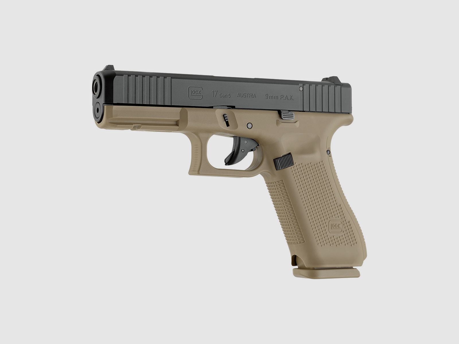 Umarex Glock 17 Gen5 Coyote/Black – 9mm P.A.K., image 1 of 3