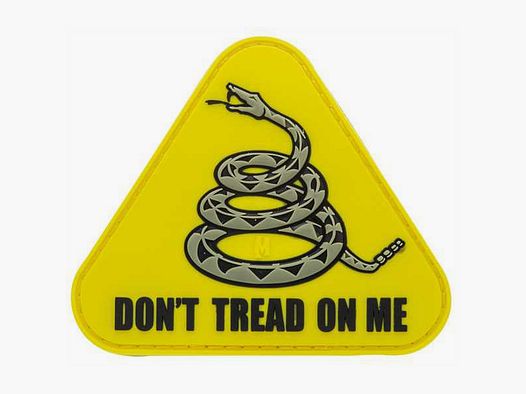 Maxpedition Don't Tread On Me 3D Rubber Patch Gelb