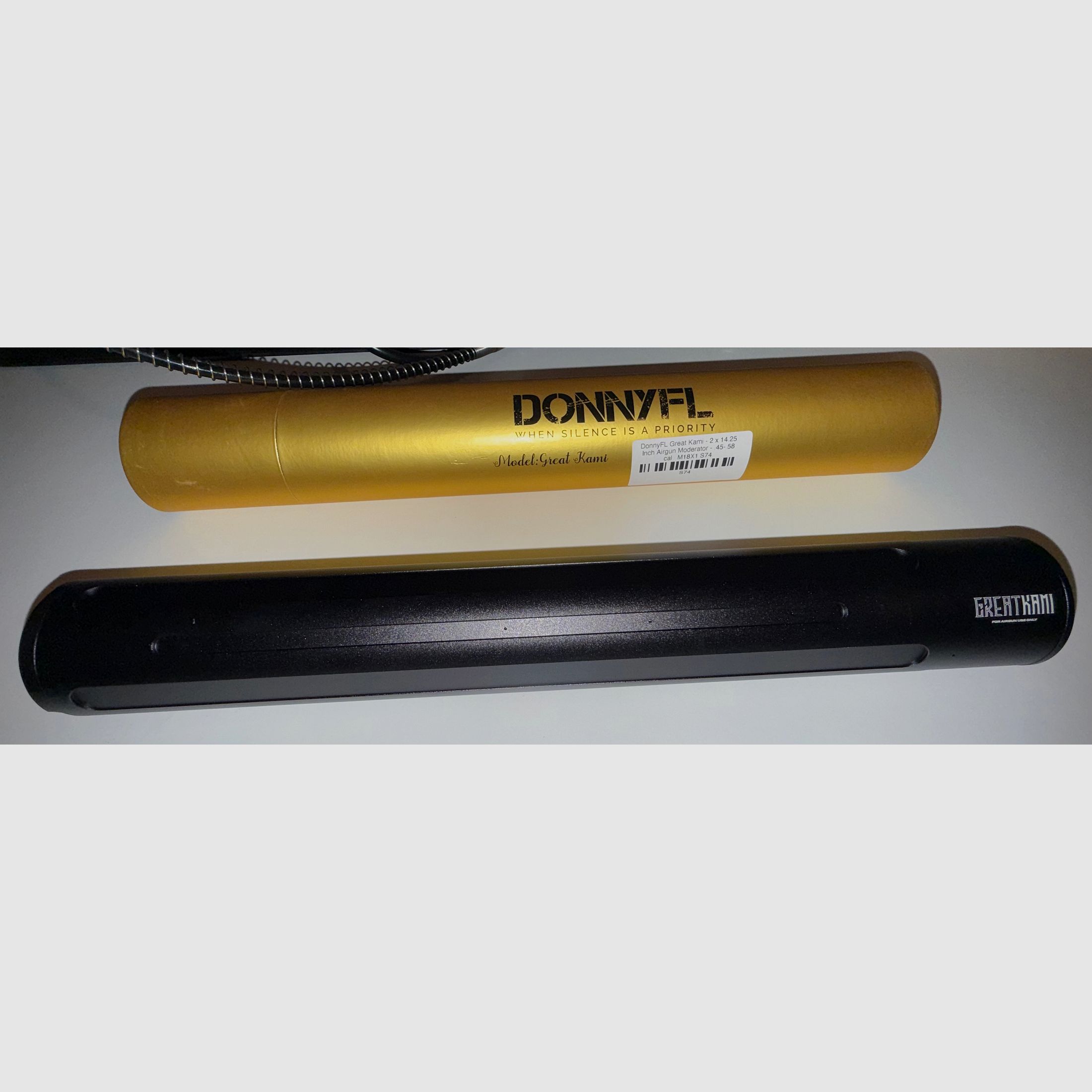 Silenciador DonnyFL Great Kami M18x1, .45 hasta .58