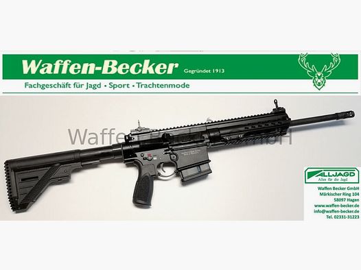 Heckler & Koch MR308 A3 Slim Line H-Key, 16,5"-Lauf, kurzer Handschutz, schwarz