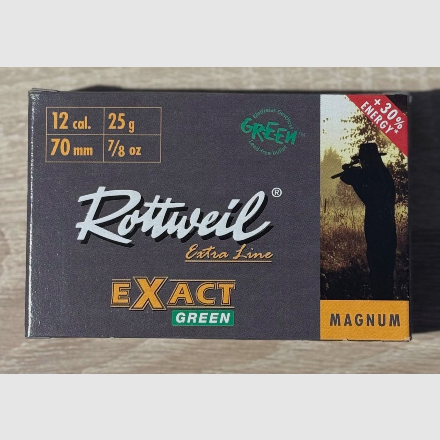 Rottweil Kal. 12/70 Flintenlaufgeschoss Exact Green - 25g - bleifrei